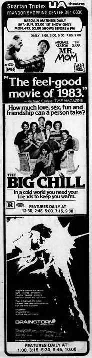 Spartan Twin Theatre - 1983 Spartan Triplex Ads (newer photo)